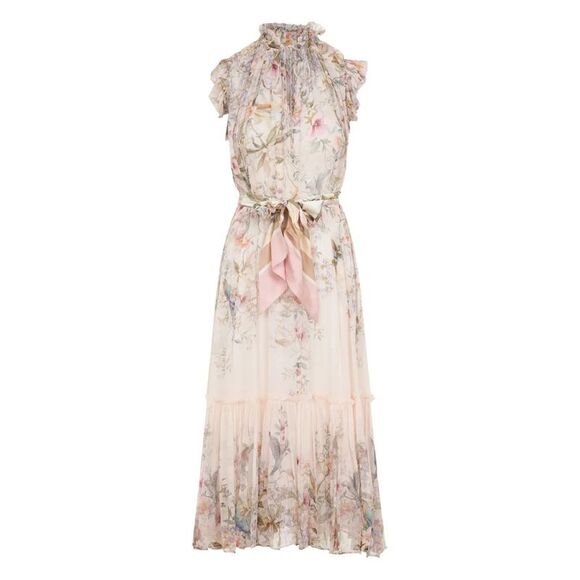 ZIMMERMANN Handbags - Zimmermann Women Rebellion Flutter Midi Dress